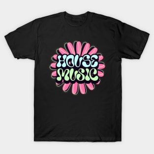 HOUSE MUSIC  - Y2K Flower (pink) T-Shirt